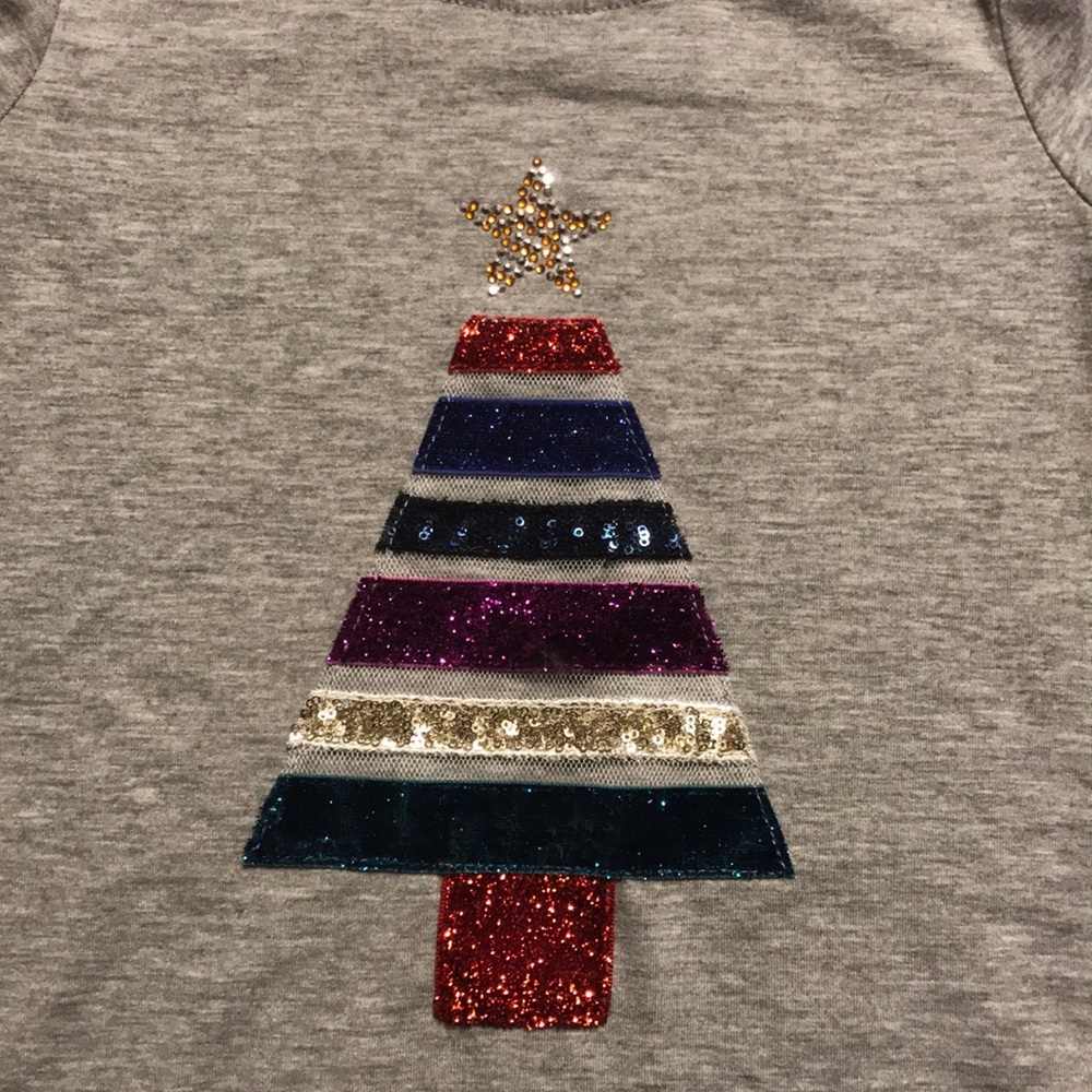 SOLD Truly Me Girl Glitter Tree Holiday Dress - Picture 5 of 8